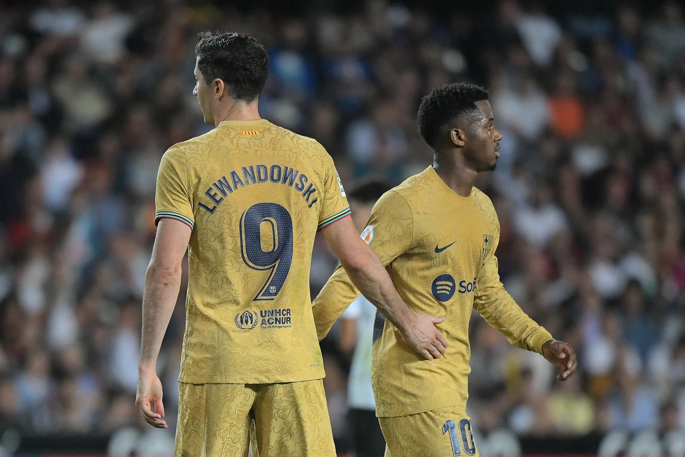 Robert Lewandowski i Ansu Fati