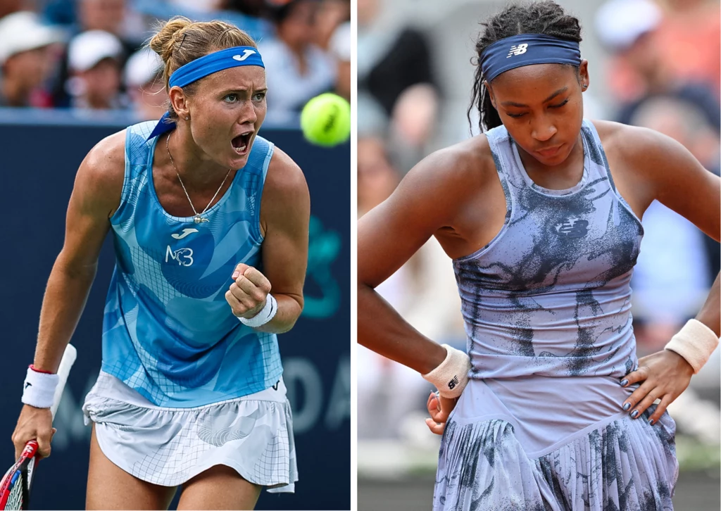 Marie Bouzkova (L) i Coco Gauff (P) Marie Bouzkova (L) i Coco Gauff (P)