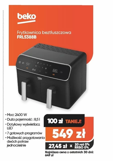 Фритюрниця Beko