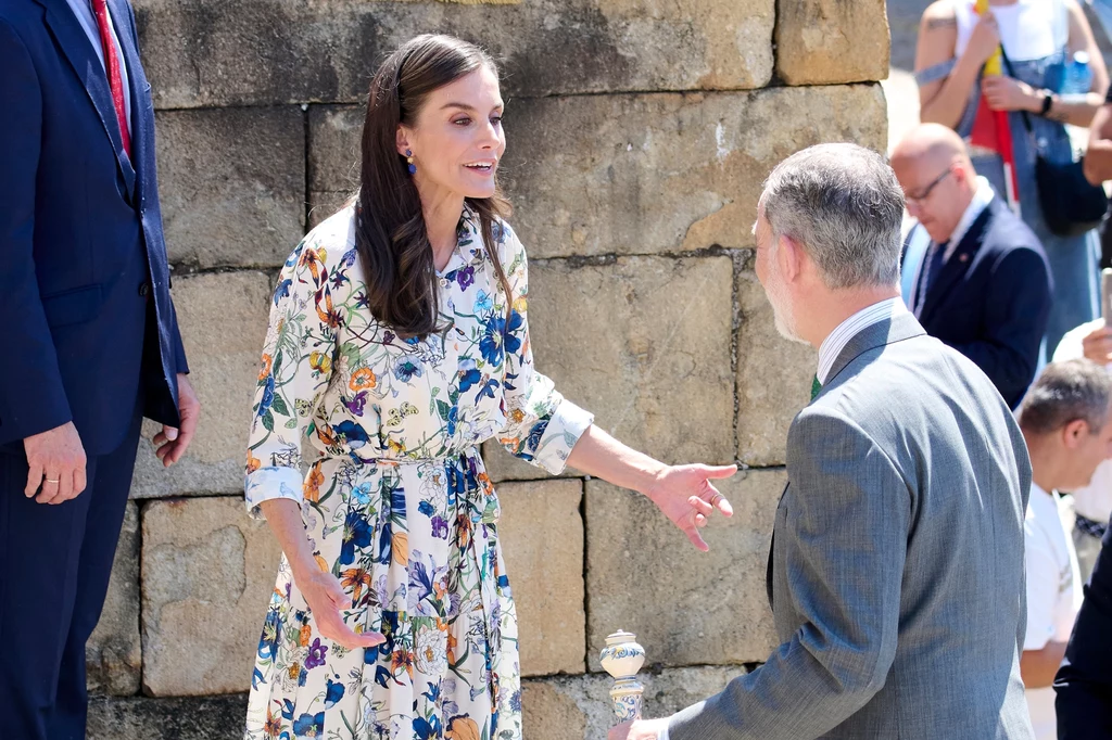 Królowa Letizia zaskoczyła romantyczną sukienką 