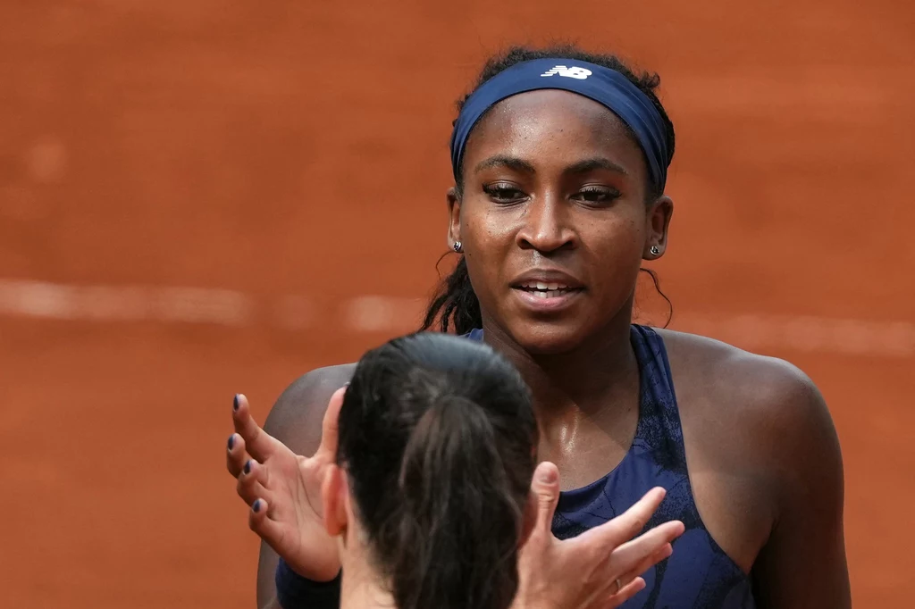 Coco Gauff po meczu z Terezą Valentovą Coco Gauff po meczu z Terezą Valentovą