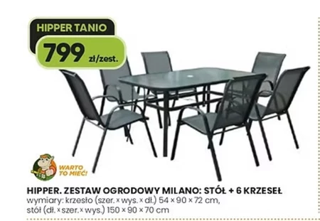 Zestaw mebli ogrodowych Milano