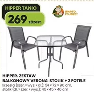 Zestaw mebli balkonowych Verona
