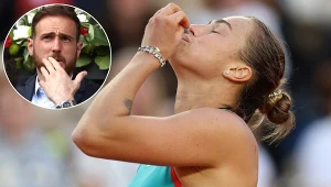 Aryna Sabalenka gromiła na początku meczu Olgę Danilović. Na to wszystko z niepokojem patrzył Jan Oblak