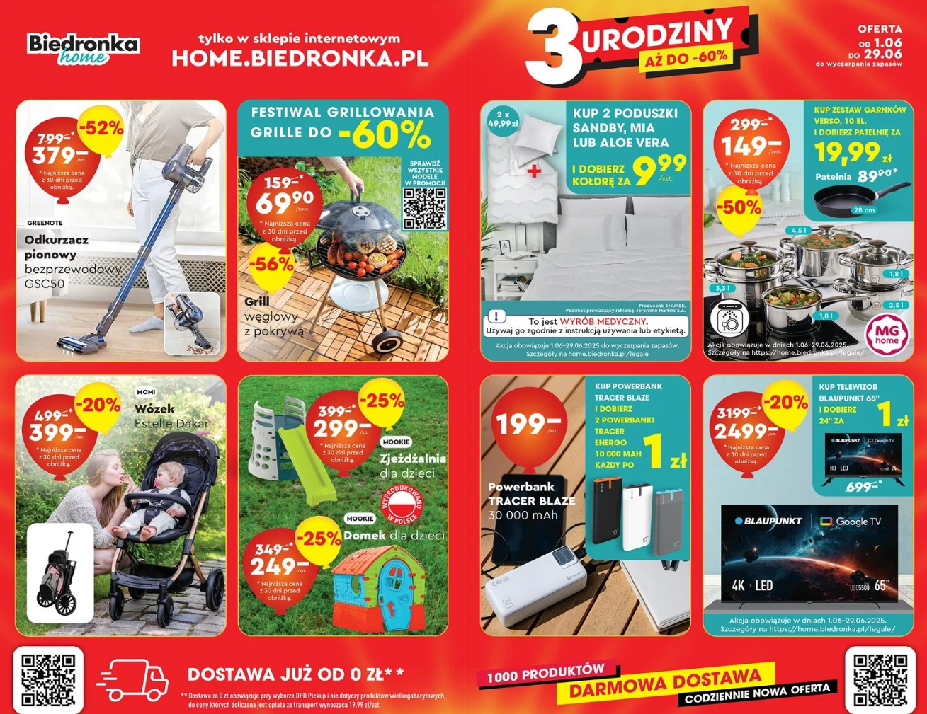 Promocje na 3 urodziny Biedronki Home