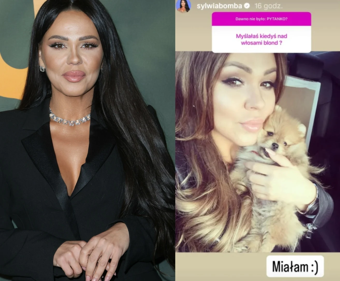 Sylwia Bomba w rozjaśnionych włosach @sylwiabomba