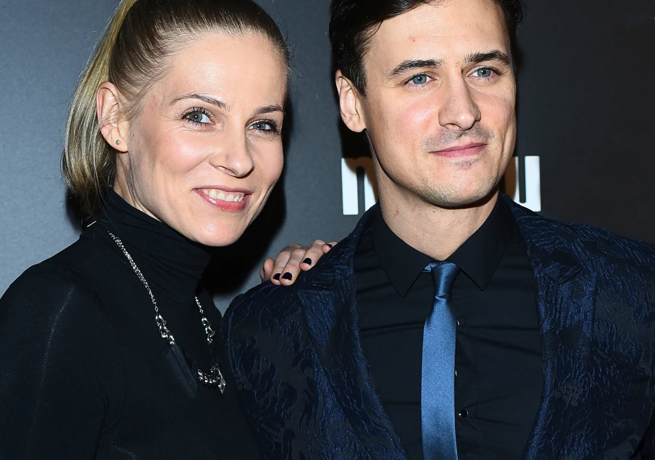 Mateusz Damięcki z żoną Mateusz Damięcki z żoną