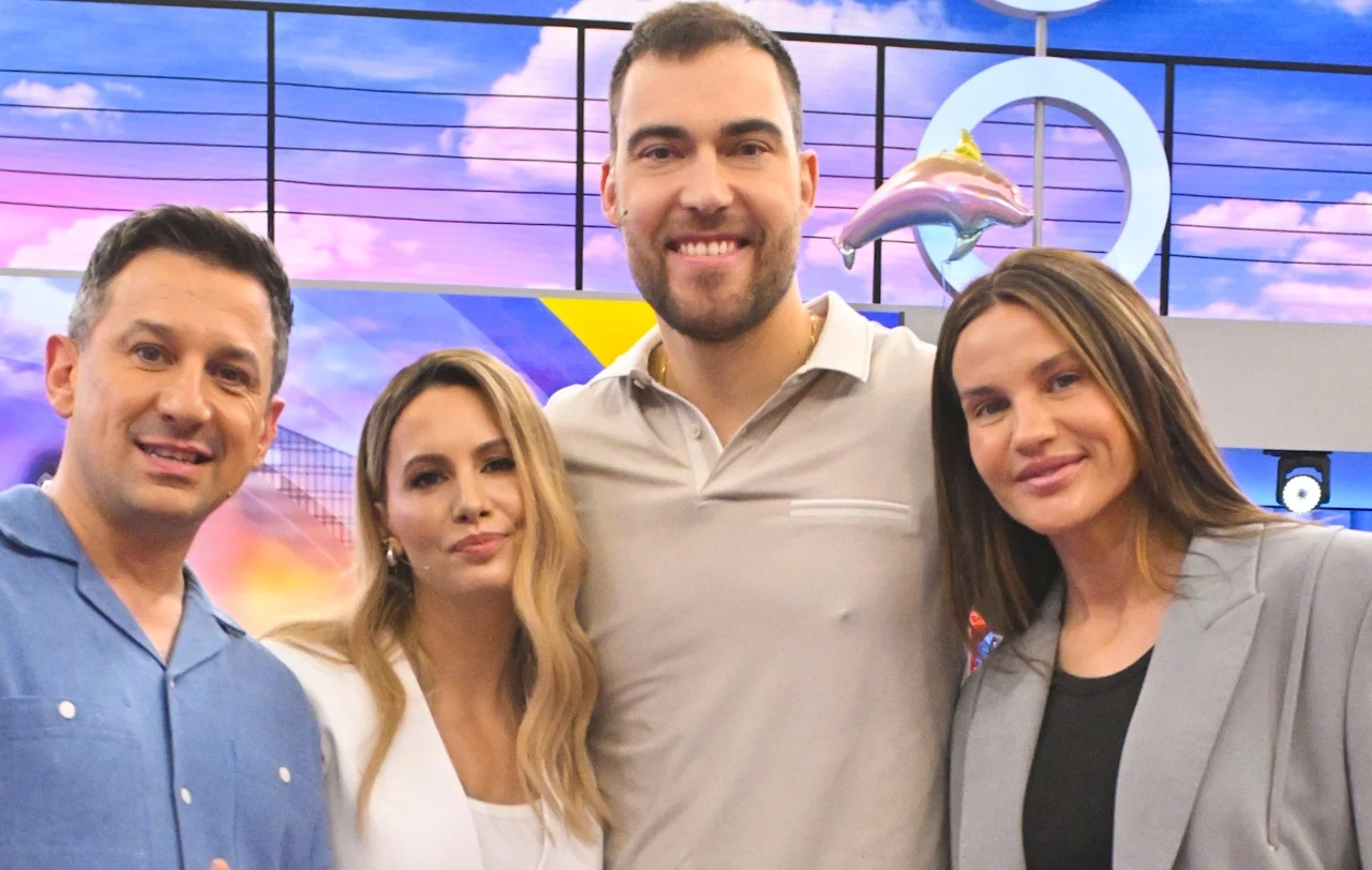 Karolina Gilon i Jerzy Janowicz o tym, że zostaną rodzicami, informowali na antenie "halo tu polsat"