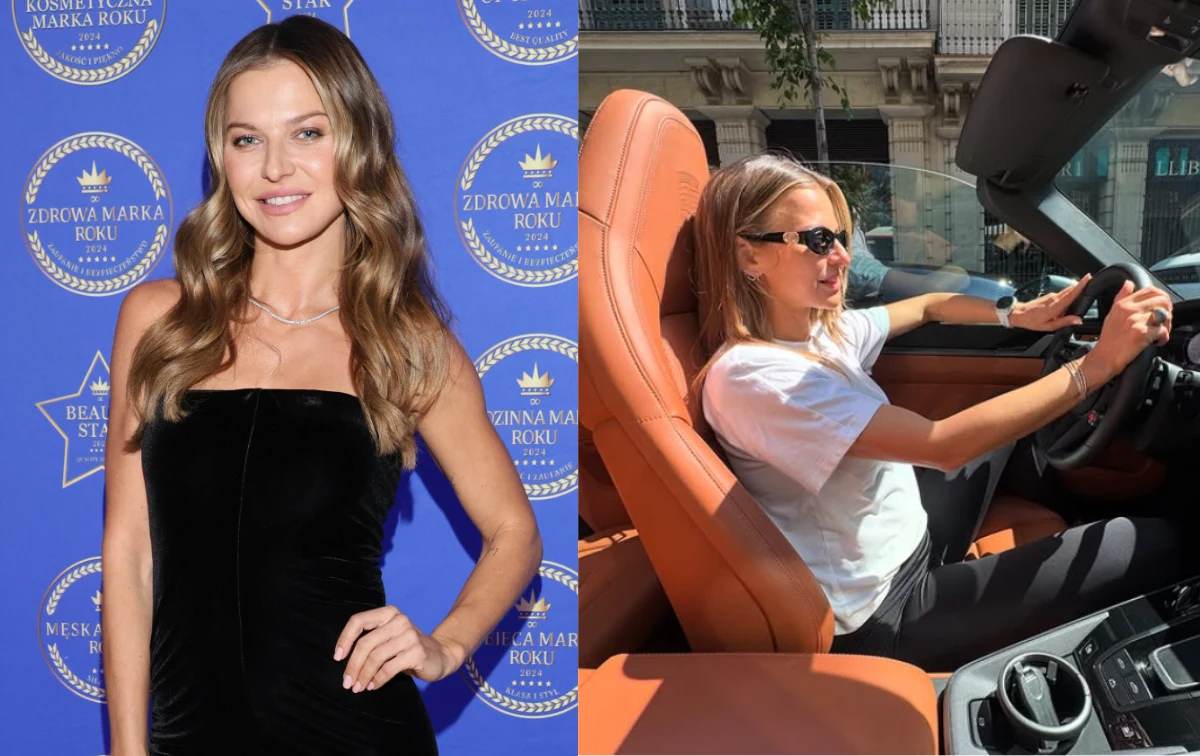 Anna Lewandowska zapozowała w luksusowym samochodzie Anna Lewandowska zapozowała w luksusowym samochodzie