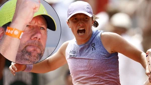 Iga Świątek i Wim Fissette