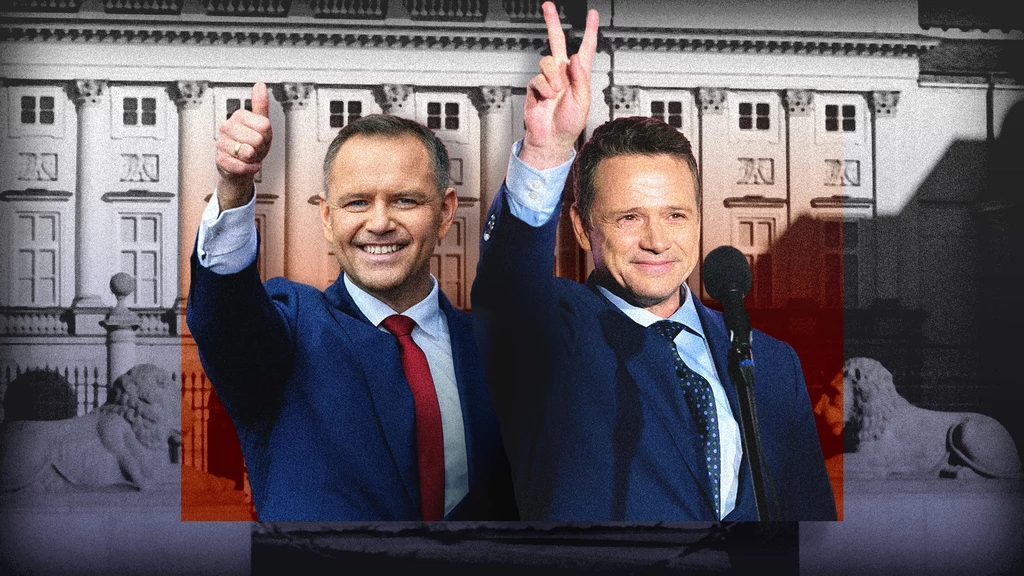 Wyniki exit poll wyborów prezydenckich - druga tura. (Grafika: Aleksandra Włodarczyk) Wyniki exit poll wyborów prezydenckich - druga tura. (Grafika: Aleksandra Włodarczyk)