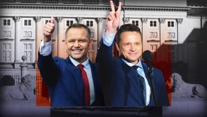 Wyniki exit poll wyborów prezydenckich - druga tura. (Grafika: Aleksandra Włodarczyk)