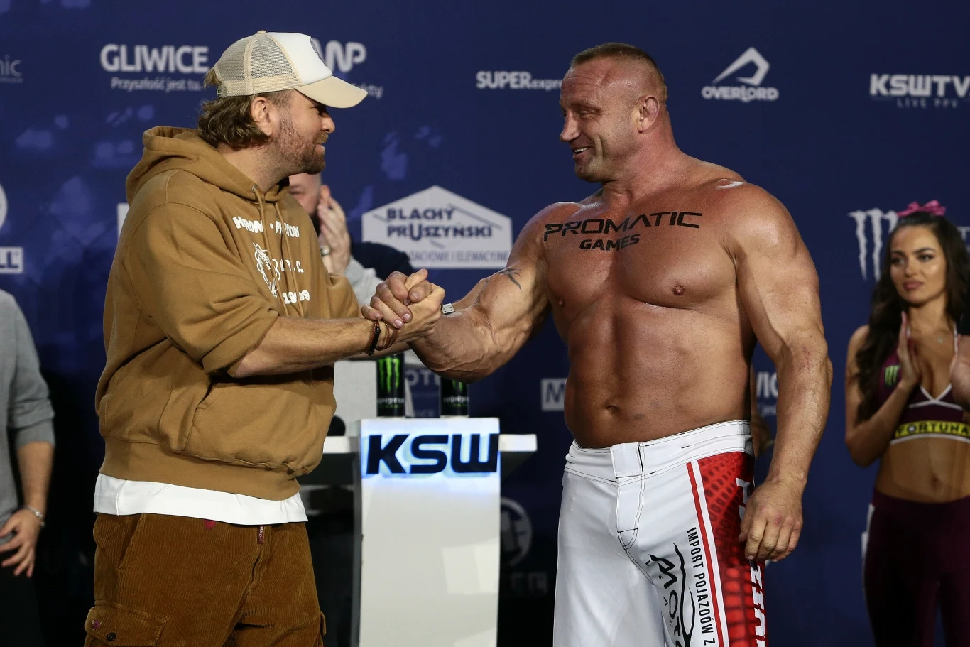 Maciej Kawulski i Mariusz Pudzianowski