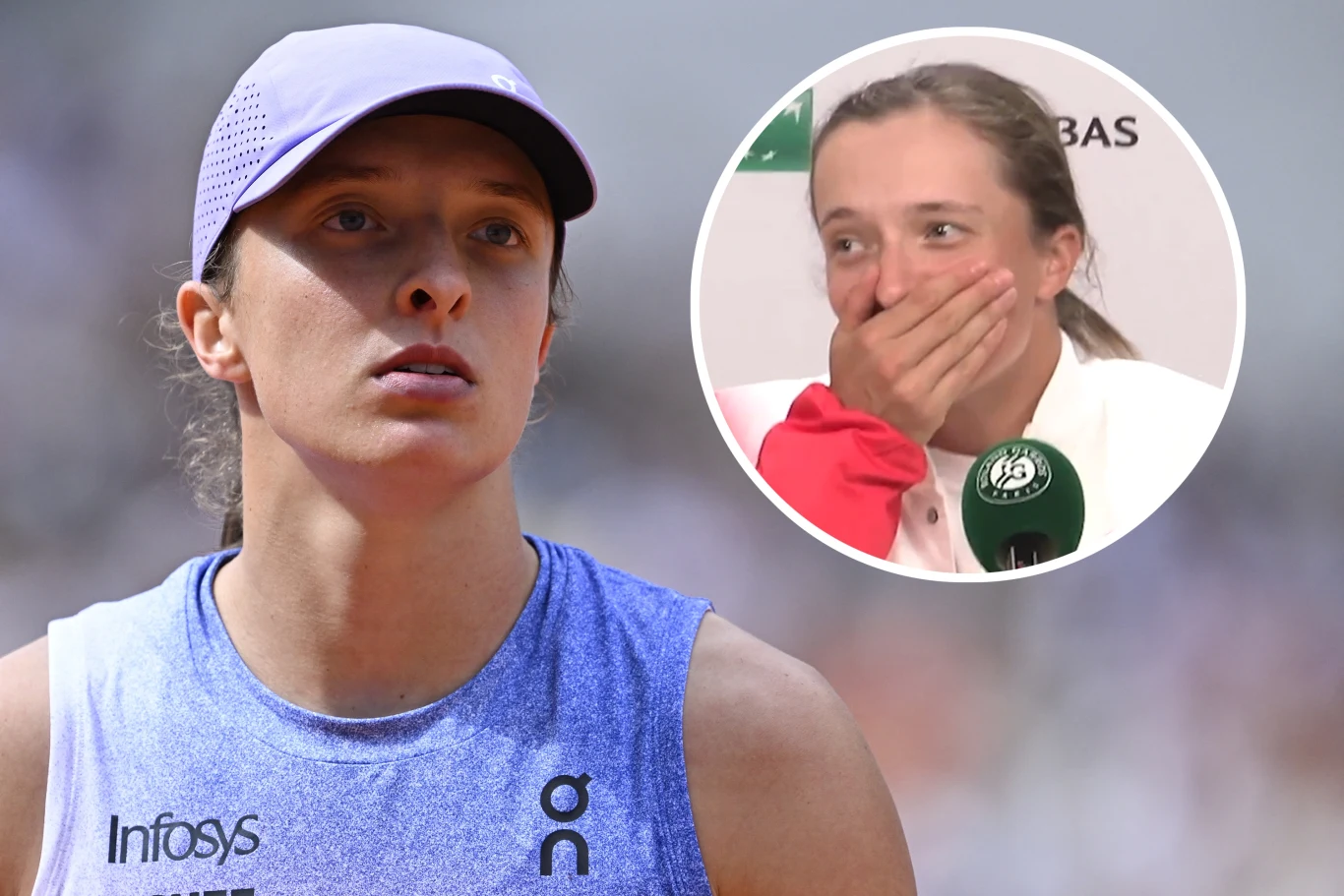 Iga Świątek rywalizowała dzisiaj z Jeleną Rybakiną o ćwierćfinał Roland Garros Iga Świątek rywalizowała dzisiaj z Jeleną Rybakiną o ćwierćfinał Roland Garros