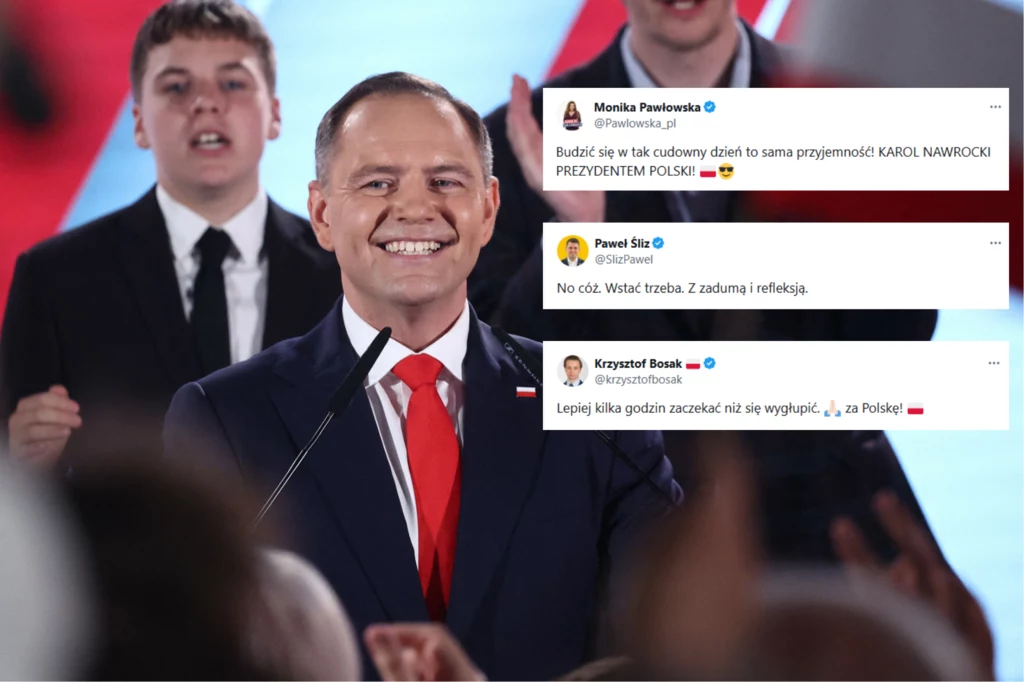 Fala komentarzy w sieci po zwycięstwie Karola Nawrockiego Fala komentarzy w sieci po zwycięstwie Karola Nawrockiego