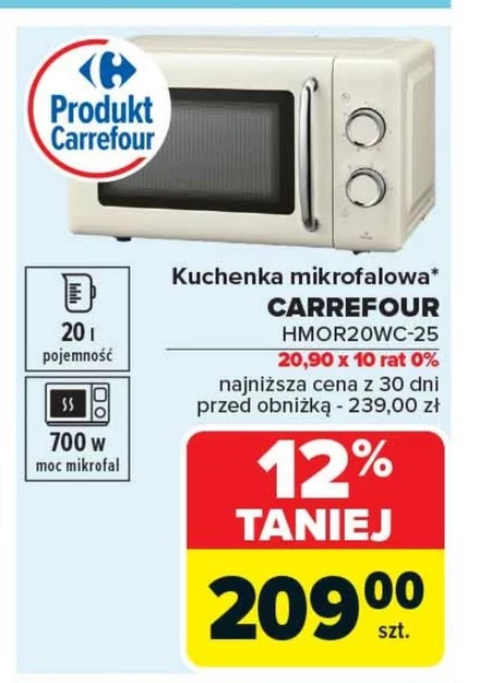 Kuchenka mikrofalowa Carrefour