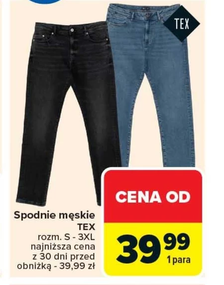 Spodnie męskie TEX