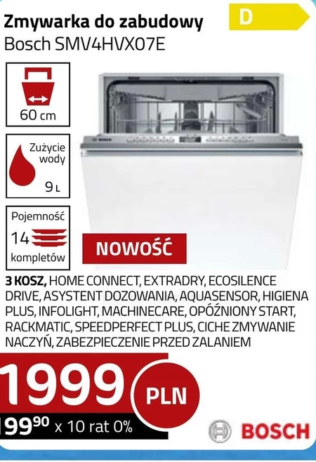 Zmywarka do zabudowy Bosch