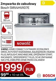 Zmywarka do zabudowy Bosch