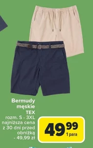 Bermudy męskie TEX