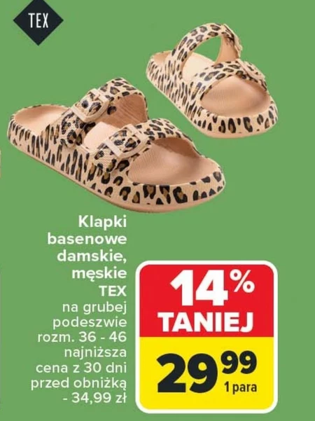Klapki basenowe TEX
