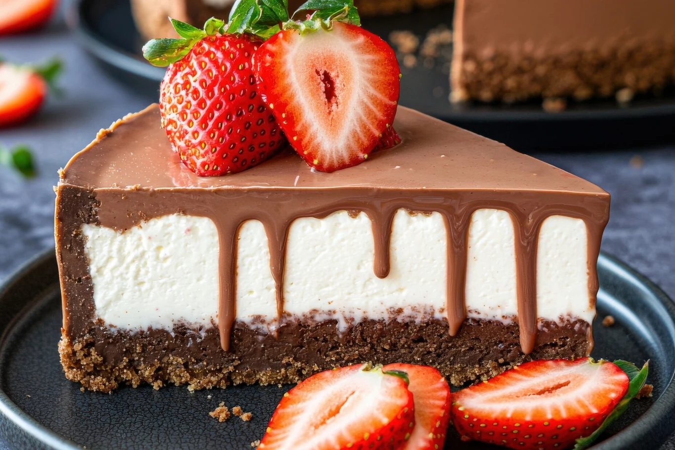 Ten sernik na zimno z truskawkami wygląda obłędnie. Smakuje jeszcze lepiej Ten sernik na zimno z truskawkami wygląda obłędnie. Smakuje jeszcze lepiej