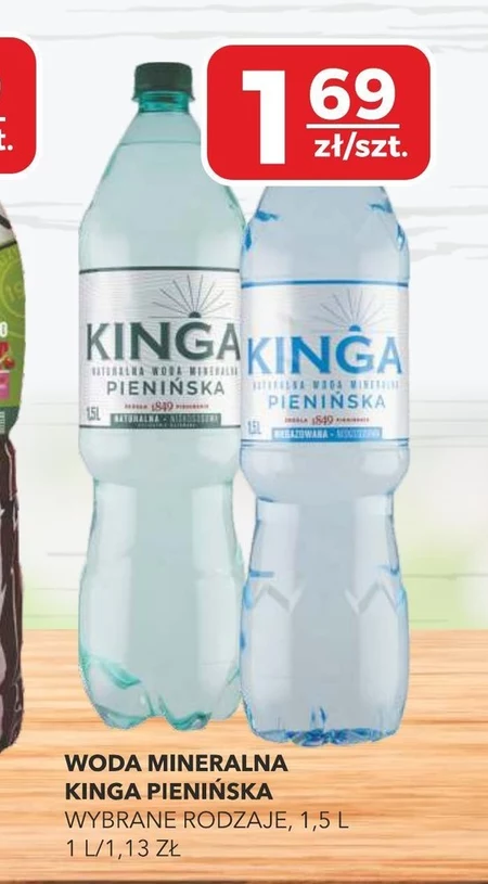 Woda mineralna Kinga Pienińska