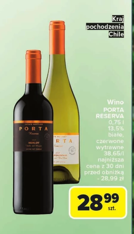 Wino wytrawne Porta