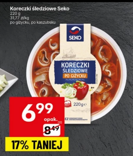 Koreczki śledziowe Seko