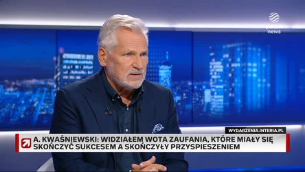 Wyniki wyborów prezydenckich a wniosek o wotum zaufania. Kwaśniewski przestrzega Tuska