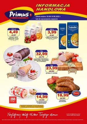 Gazetka promocyjna Primus, ważna od 03.06.2025 do 14.06.2025.