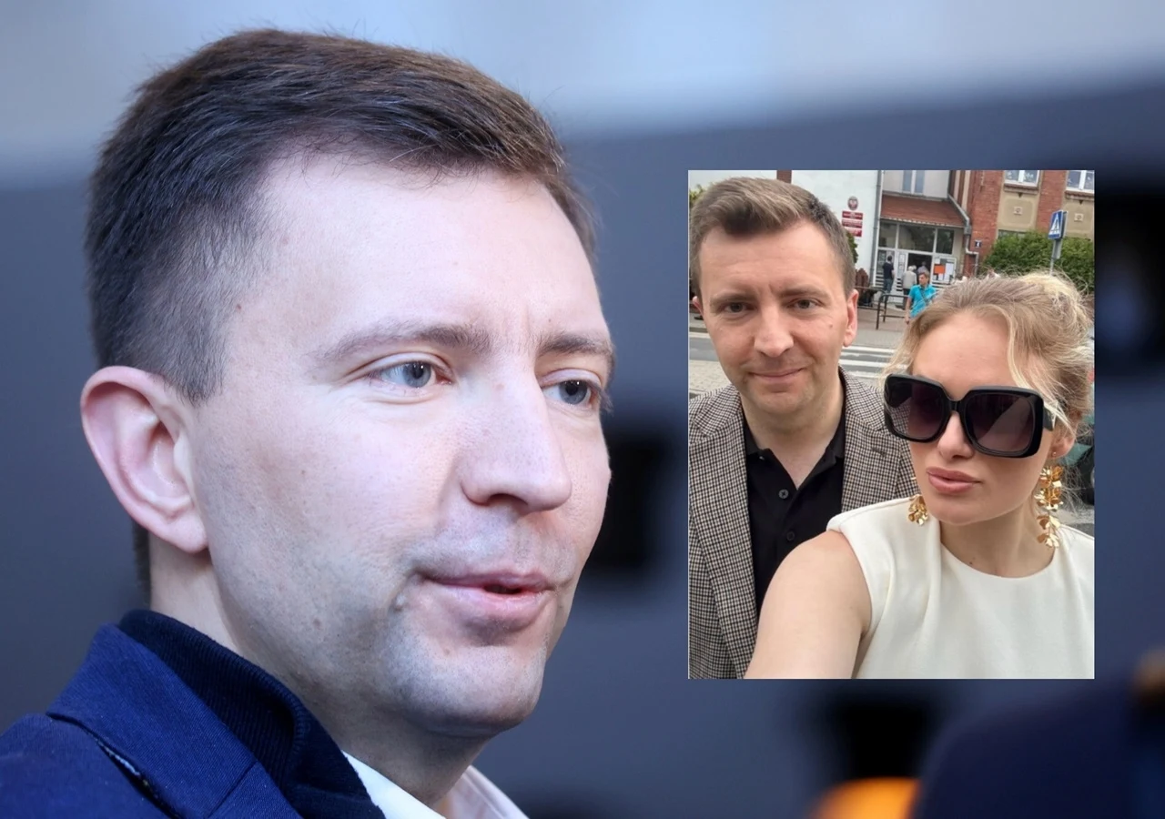 Łukasz Schreiber z ukochaną Weroniką Reiter