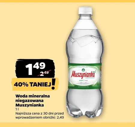 Woda niegazowana Muszynianka