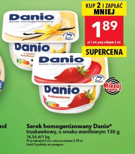 Serek homogenizowany Danio