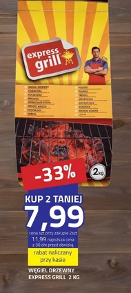 Węgiel drzewny express grill