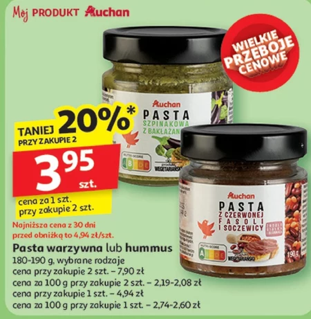 Pasta warzywna Auchan