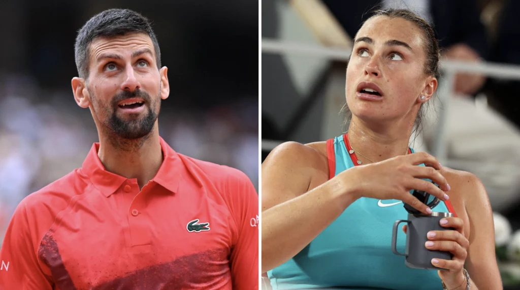Novak Djoković, Aryna Sabalenka Novak Djoković, Aryna Sabalenka