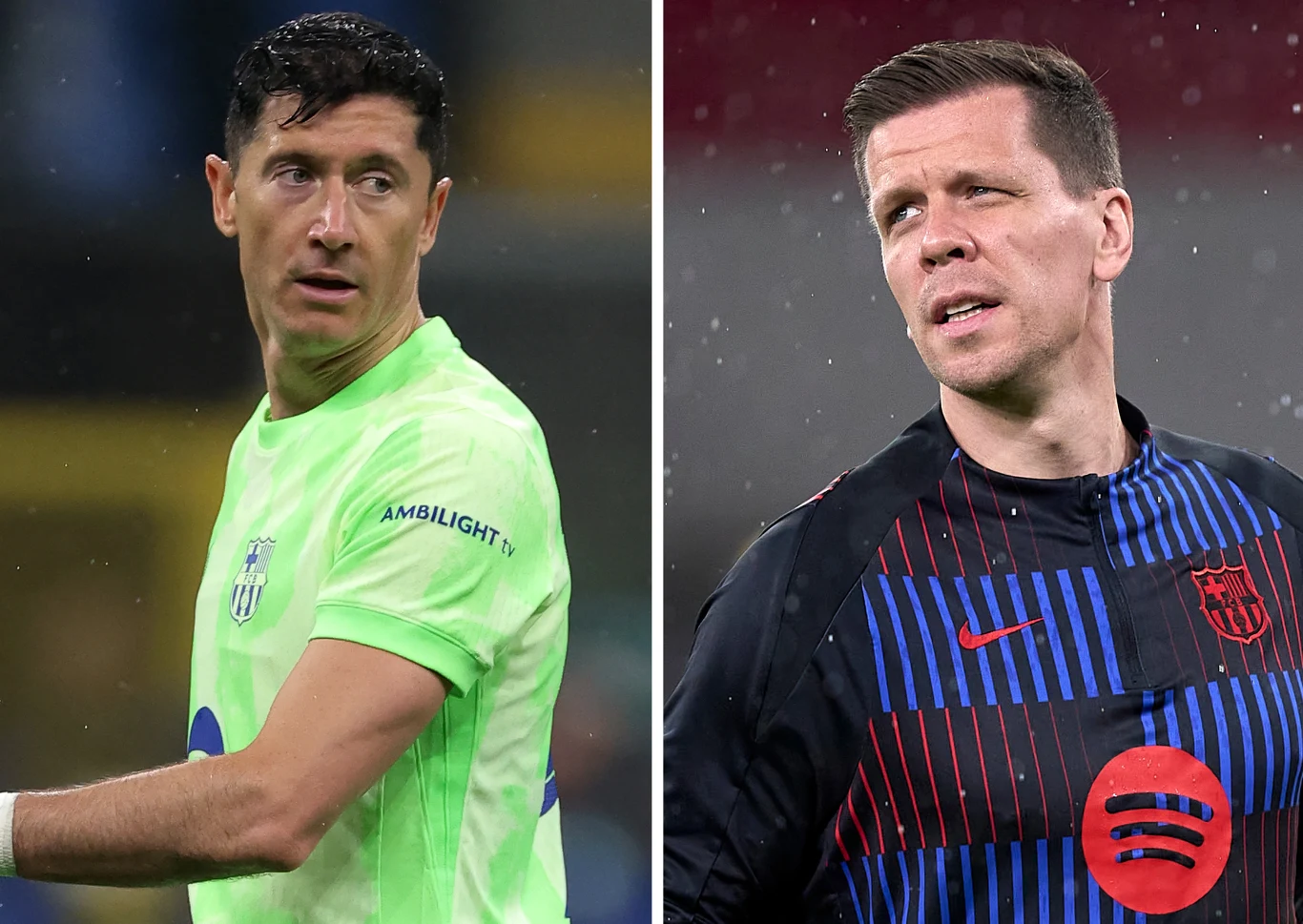 Robert Lewandowski i Wojciech Szczęsny