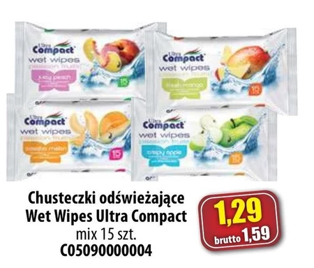 Вологі серветки Ultra Compact