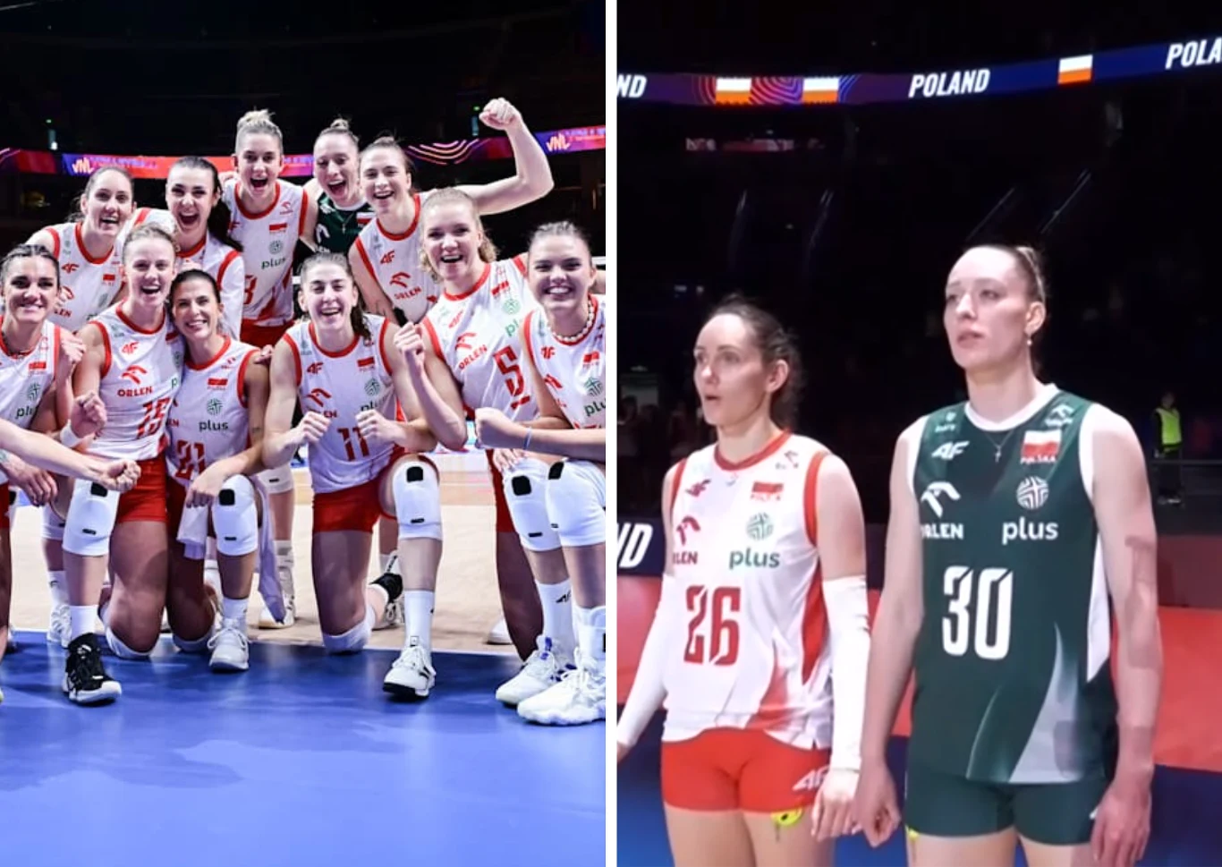 Olivia Różański (z prawej) nie wystąpiła w meczu Polska - Tajlandia