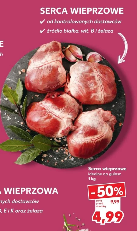 Serca wieprzowe