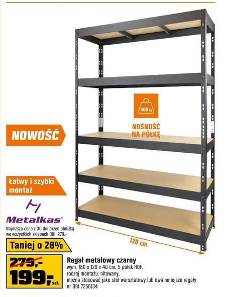 Regał magazynowy Metalkas