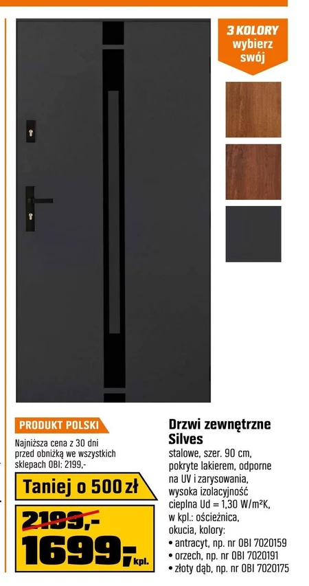Зовнішні двері Orzech