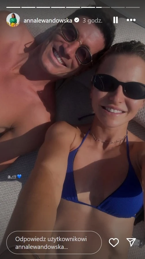 Anna i Robert Lewandowscy na wakacjach