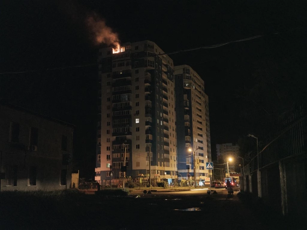 Nocne ataki rosyjskich dronów na Ukrainę