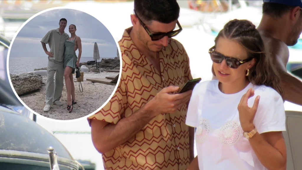 Anna i Robert Lewandowscy na urlopie