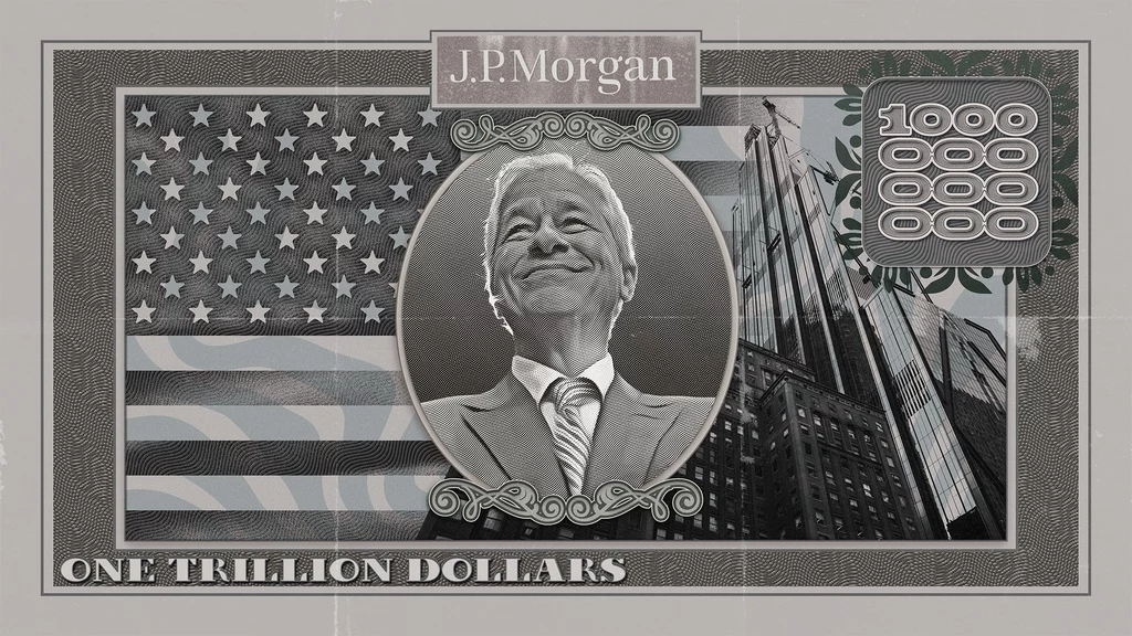Jamie Dimon to jedna z najbardziej wpływowych postaci Ameryki. Grafika: Aleksandra Włodarczyk Jamie Dimon to jedna z najbardziej wpływowych postaci Ameryki. Grafika: Aleksandra Włodarczyk