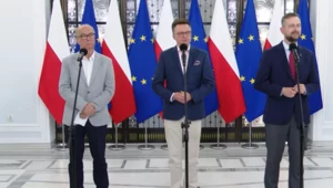 Liderzy koalicji zabrali głos. Na konferencji zabrakło premiera 