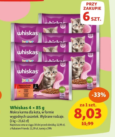 Mokra karma dla kota Whiskas