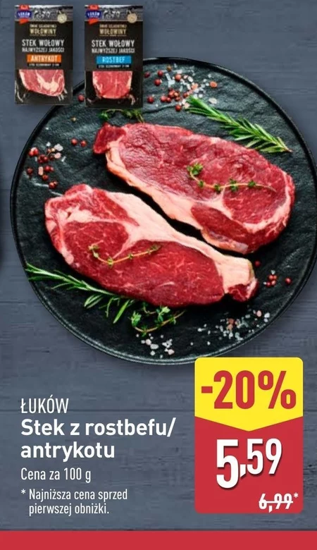 Stek z antrykotu Łuków